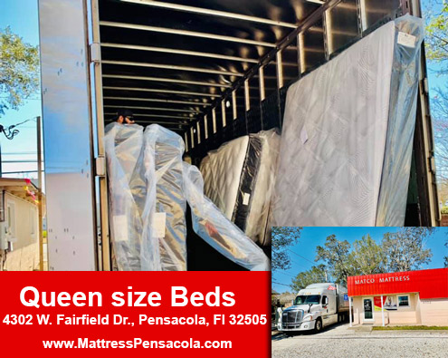 Queen size beds in Pensacola, Florida!