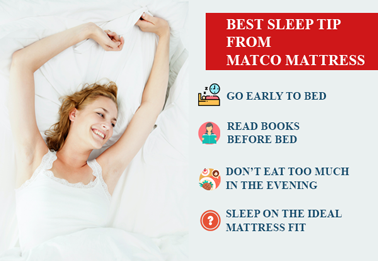 Best sleep tip from Matco Mattress experts in Pensacola, Florida