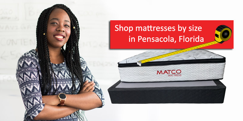 Shop mattresses by size in Pensacola, Florida