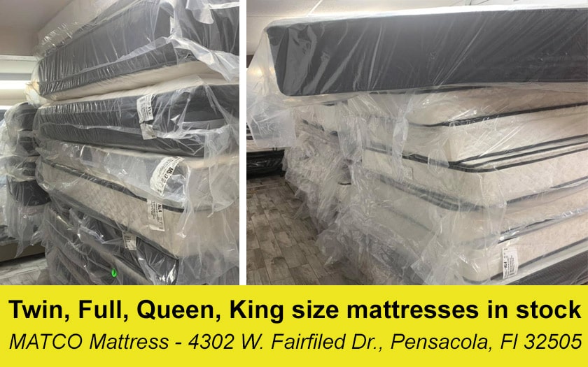 Twin, Full, Queen, King mattresses in Pensacola, Florida
