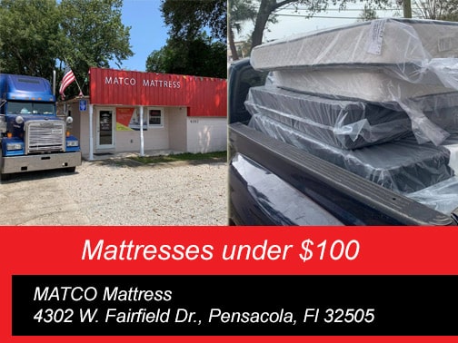 Mattresses under 100$ in Pensacola, Florida