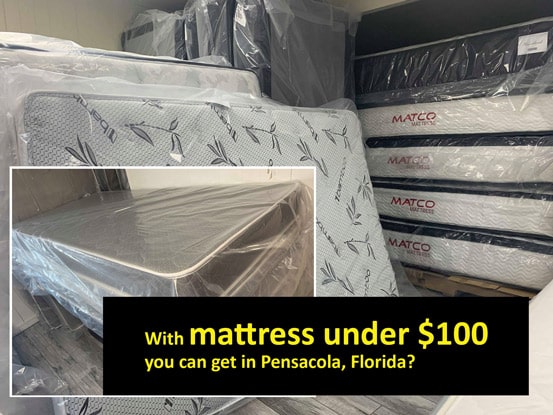 Mattress under 100$ in Pensacola, Florida