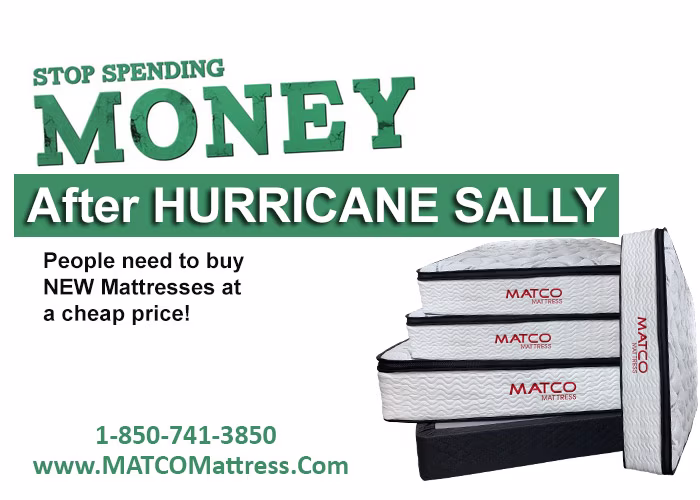 Cheap mattress prices after hurricane Sally in Pensacola Florida Cheap mattress prices after hurricane Sally in Pensacola Florida